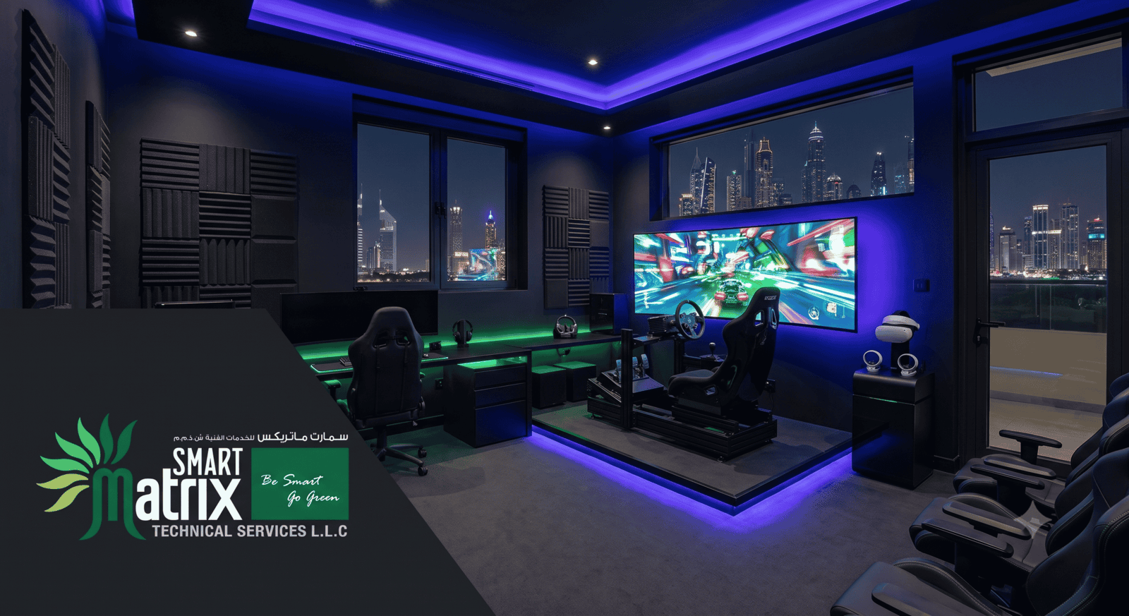 Game Room Design Dubai | Ultimate Gaming & Entertainment Setup | Smart Matrix